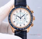 Best Quality Replica Omega Speedmaster Chrono Watches 43mm Blue Leather Strap